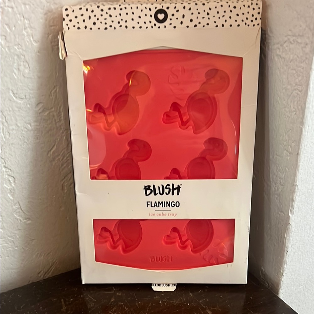 Blush Flamingo Ice Mold in Bright Pink